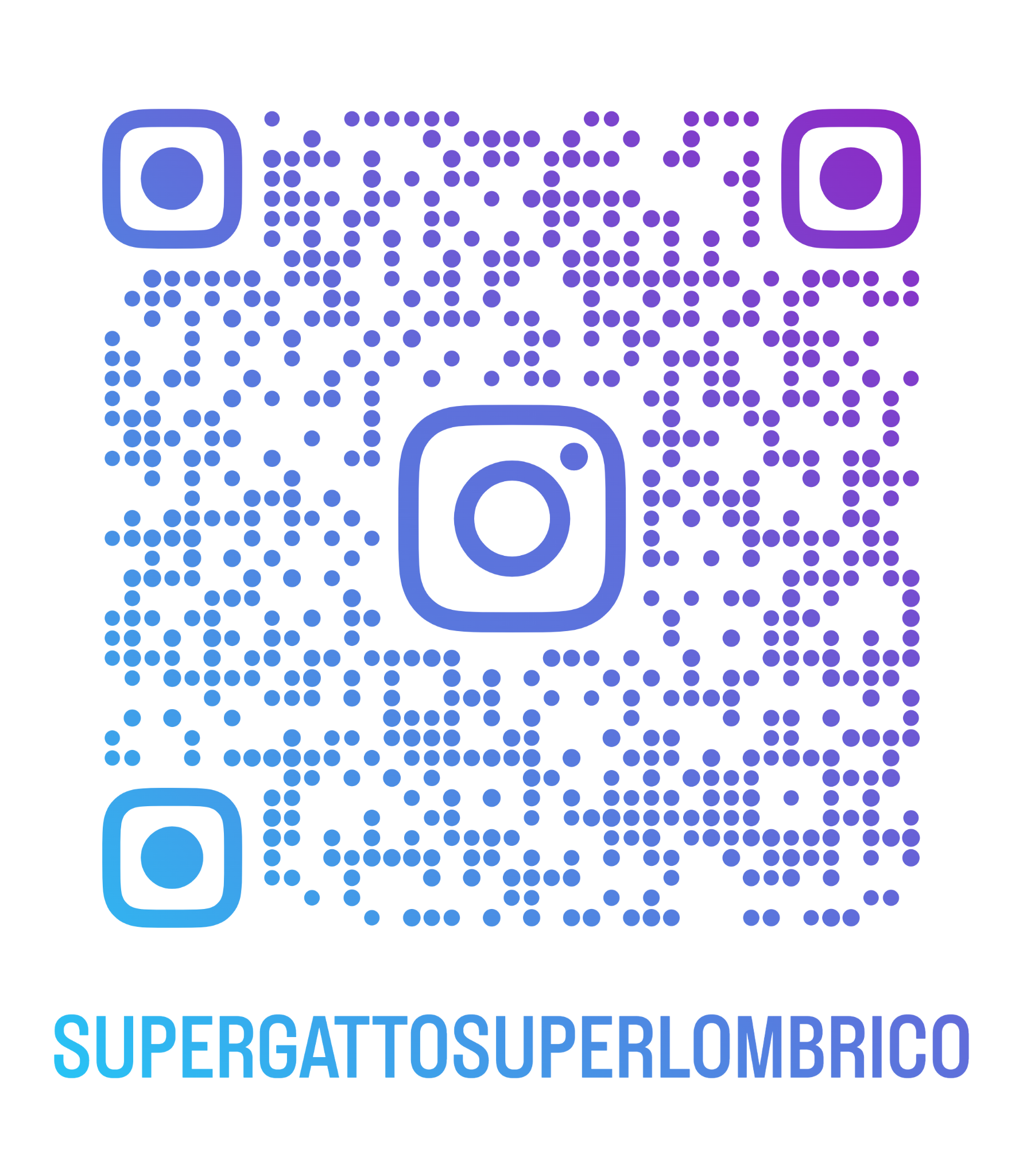 QR code Instagram Supergatto e Superlombrico
